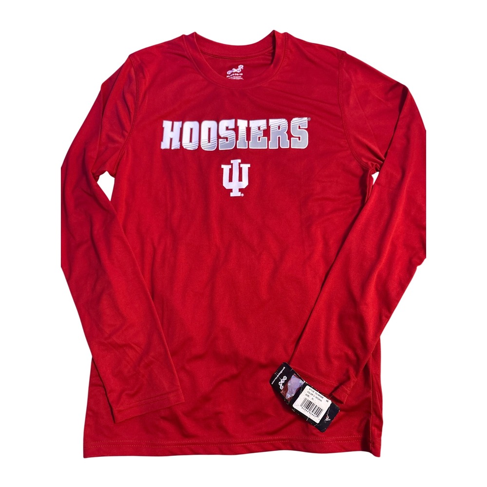 NEW Gen2 NCAA Indiana Hoosiers IU Long Sleeve Performance Shirt Red Size XL